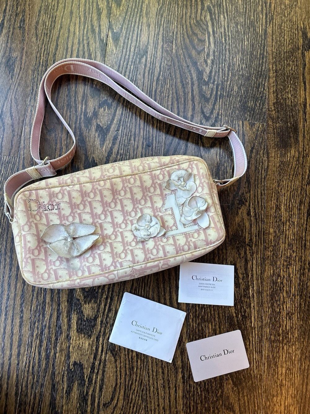 Authentic Vintage Christian Dior Girly Trotter Pink Shoulder Bag Y2K Galliano
